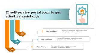 IT Self Service Portal Icon To Get Effective Assistance