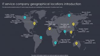 IT Service Company Geographical Locations Introduction