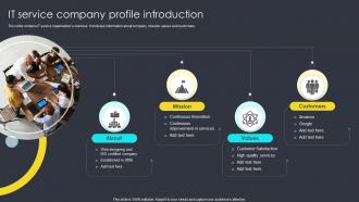 IT Service Company Profile Introduction