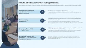 IT Service Delivery Model How To Build An IT Culture In Organization Ppt Formats