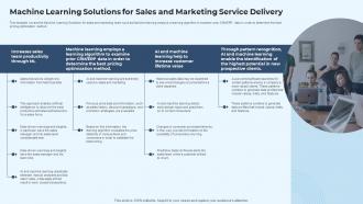 IT Service Delivery Model Machine Learning Solutions For Sales And Marketing Service Delivery Ppt Tips