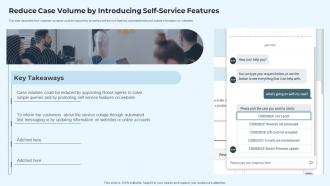 IT Service Delivery Model Reduce Case Volume By Introducing Self Service Features Ppt Information