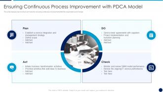 It service integration after merger ensuring continuous procees pdca model