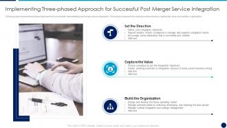 It service integration after merger implementing three phased approach