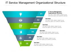 It service management organizational structure ppt powerpoint presentation model clipart cpb