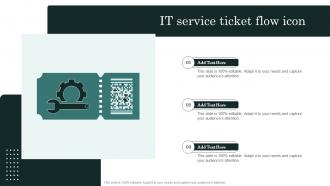 IT Service Ticket Flow Icon
