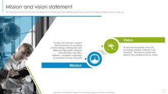 IT Services Company Profile Mission And Vision Statement Ppt Rules