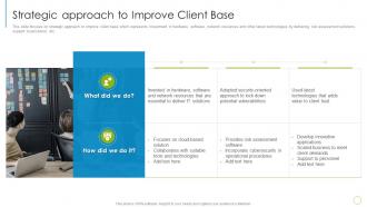 IT Services Company Profile Strategic Approach To Improve Client Base