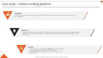 It Services Research And Development Company Profile Case Study Remote Working Platform