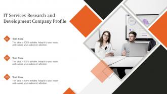 It Services Research And Development Company Profile Ppt Slides Infographic Template