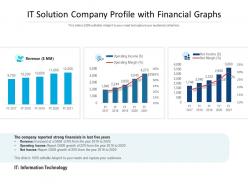IT Solution Company Profile With Financial Graphs