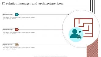 It Solution Manager And Architecture Icon