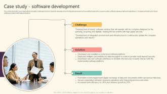 It Solutions Company Profile Case Study Software Development Ppt Styles Slide Download