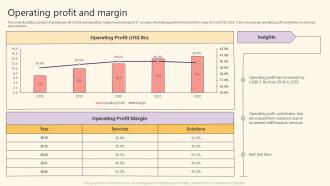 It Solutions Company Profile Operating Profit And Margin Ppt Slides Design Inspiration