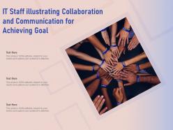 It staff illustrating collaboration and communication for achieving goal
