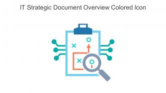 IT Strategic Document Overview Colored Icon In Powerpoint Pptx Png And Editable Eps Format