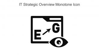 IT Strategic Overview Monotone Icon In Powerpoint Pptx Png And Editable Eps Format