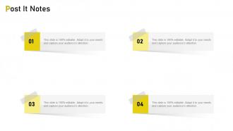 It support pricing post it notes ppt themes