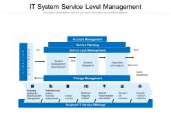 It system service level management
