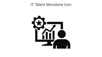 IT Talent Monotone Icon In Powerpoint Pptx Png And Editable Eps Format
