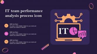 It Team Performance Analysis Process Icon