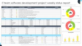 IT Team Software Development Project Weekly Status Report
