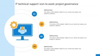 IT Technical Support Icon To Assist Project Governance