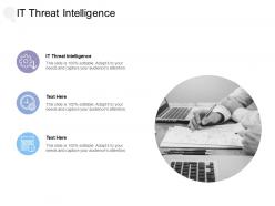 It threat intelligence ppt powerpoint presentation ideas images cpb
