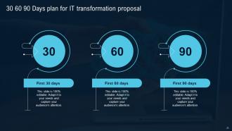 IT Transformation Proposal Powerpoint Presentation Slides Engaging Customizable