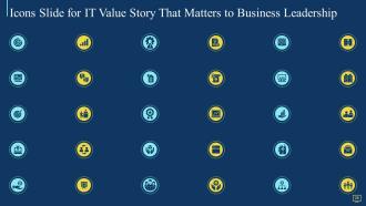 It value story that matters to business leadership powerpoint presentation slides