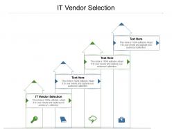 It vendor selection ppt powerpoint presentation outline picture cpb