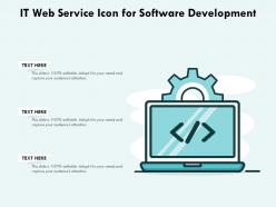 It web service icon for software development