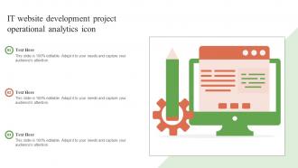 IT Website Development Project Operational Analytics Icon