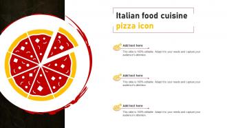 Italian Food Cuisine Pizza Icon