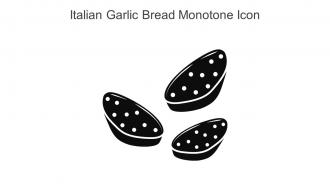 Italian Garlic Bread Monotone Icon In Powerpoint Pptx Png And Editable Eps Format