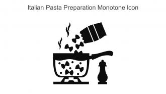 Italian Pasta Preparation Monotone Icon In Powerpoint Pptx Png And Editable Eps Format
