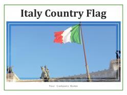Italy country flag mountain individual miniatures surface hoisted vittoriano