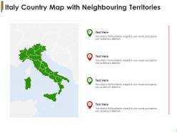 Italy Country Map With Neighbouring Territories