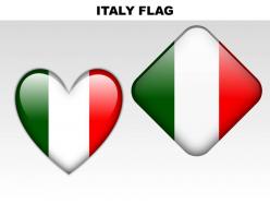 Italy country powerpoint flags