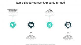 Items Sheet Represent Amounts Termed In Powerpoint And Google Slides Cpb