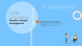 Iterative Change Management Powerpoint Presentation Slides CM CD V Researched Images