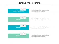 Iterative vs recursive ppt powerpoint presentation slides icon cpb