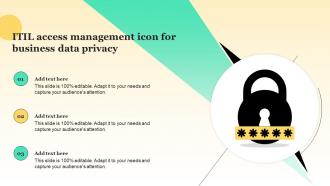 ITIL Access Management Icon For Business Data Privacy