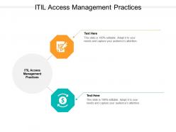 Itil access management practices ppt powerpoint presentation ideas background cpb