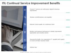 Itil continual service improvement benefits ppt powerpoint presentation diagram