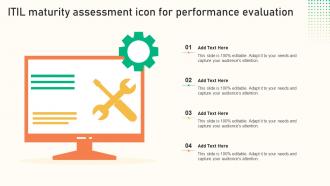 ITIL Maturity Assessment Icon For Performance Evaluation
