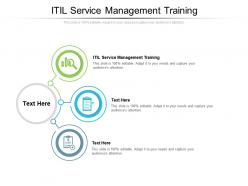 Itil service management training ppt powerpoint presentation file brochure cpb