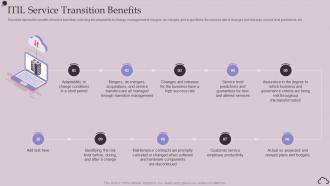 ITIL Service Transition Benefits Ppt Powerpoint Presentation Infographic Template Templates