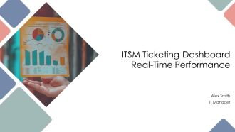 ITSM Ticketing Dashboard Real Time Performance PPT Demonstration AT