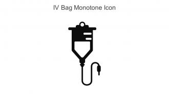 IV Bag Monotone Icon In Powerpoint Pptx Png And Editable Eps Format